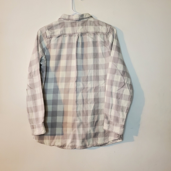 Womens Woolrich neutral colored flannel size small - Picture 9 of 14
